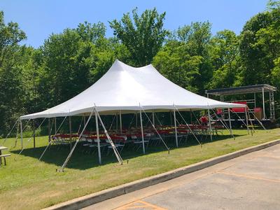 20' Wide Rope and Pole Tents